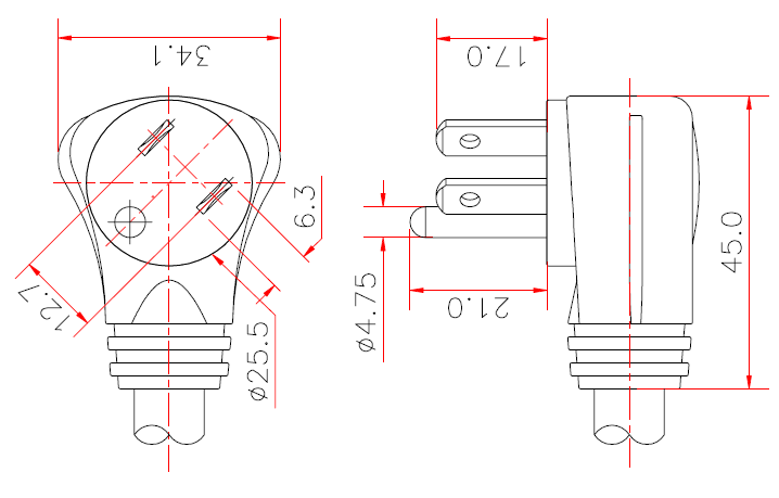 NEMA-5-15P (P342R1)