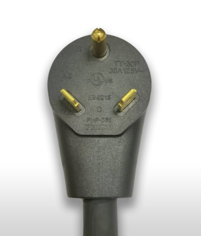 美國彎式 AC插頭 3PIN 接地, 30A 250V