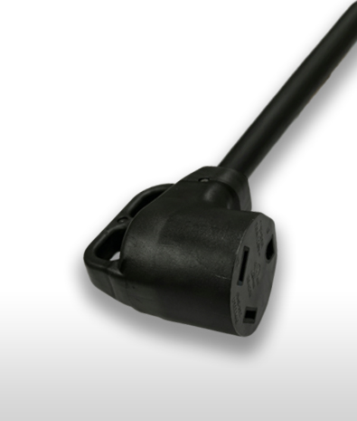 USA NEMA TT-30R 3-Pole Angle AC Connector,30A 125V