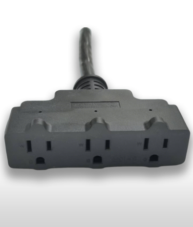 USA NEMA 5-15R 3-Pole Straight AC Connector,15A 125V