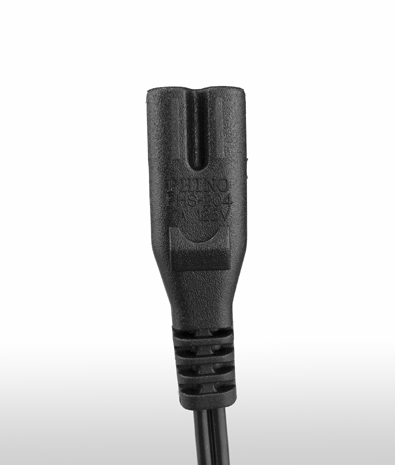 Germany IEC 60320 C7 2-Pin Straight AC Connector, 2.5A 250V_Products ...