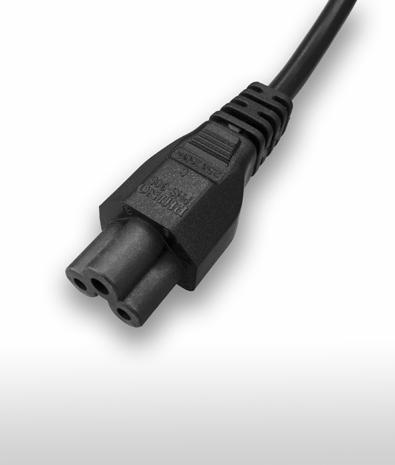 Holland IEC 60320 C5 3-Pin Straight AC Connector, 2.5A 250V_Products ...