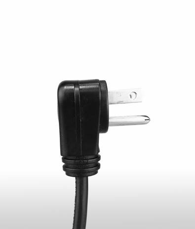 美國 NEMA 5-15P 彎式 AC插頭3PIN 接地, 15A 125V